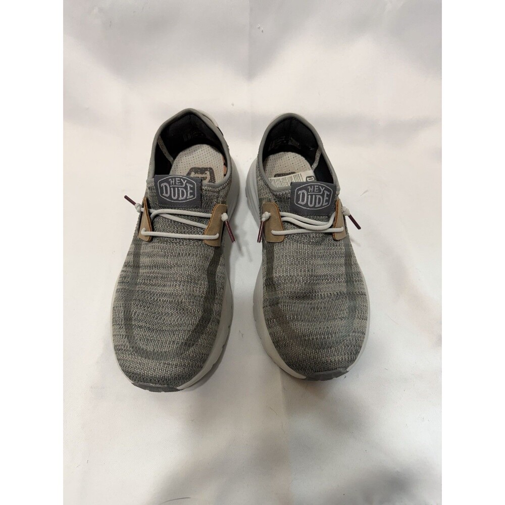 Hey Dude Sirocco M Mens Grey Mix Knit Slip On Sneakers 40140-1LJ Size 7